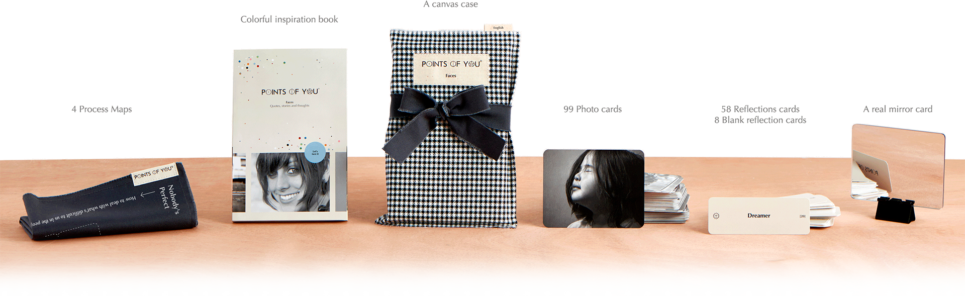 faces tarjetas herramientas points of you